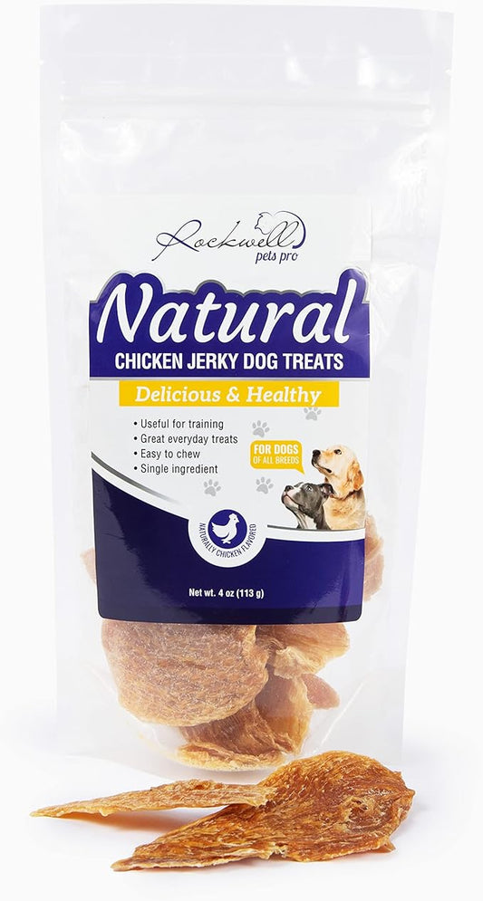 Chicken Jerky Dog Treats Single Ingredient and Made in USA