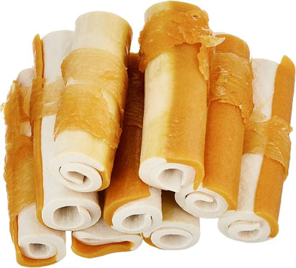 Amazon Brand - Wonder Bound Chicken Wrapped Mini Sticks - 15 Count - Rawhide-Free Dog Treats, Dental Health Chews for Plaque & Tartar Control, Easy to Digest, Long-Lasting, 7 ounce (Pack of 1)