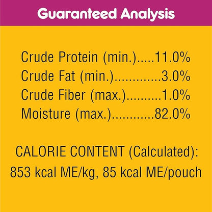 Pedigree High Protein Wet Dog Food Pouches, Beef and Pork Tenderloin Flavor Cuts in Gravy, 3.5 oz. Pouches, 16 Count