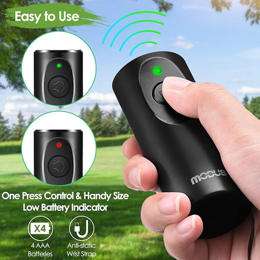 MODUS Anti Barking Device, Dog Barking Deterrent Devices,Dog Trainer,16.4 Ft Large Control Range,Safe to Use,Indoor & Outdoor,Battery Included