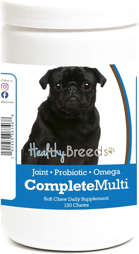 Healthy Breeds Pug All in One Multivitamin Soft Chew 120 Count