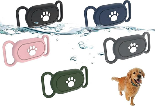 5 Pack Dog Collar Holder Compatible with Samsung Galaxy Smarttag 2,Waterproof Silicone Tracker Case Holder for Samsung Galaxy Smart Tag 2,Anti-Scratch Pet Dog Cat Collar Smarttag2 Case