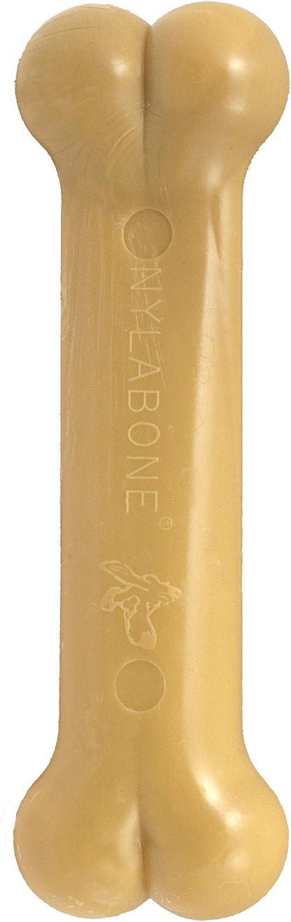 Nylabone Power Chew Classic Bone Chew Toy for Dogs, Durable Dog Toys for Aggressive Chewers, Peanut Butter Flavor, Small/Regular - Up to 25 Ibs. (1 Count)