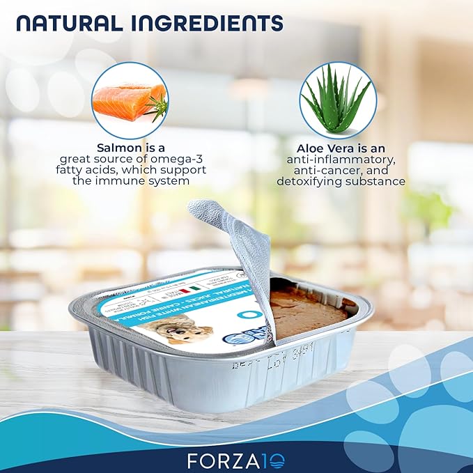 Forza10 Wet Hypoallergenic Dog Food, Fish Flavor, Canned Sensitive Skin Dog Food, for Adult Dogs with Skin Issues, 32 Pack Case of 3.5 Ounce Each