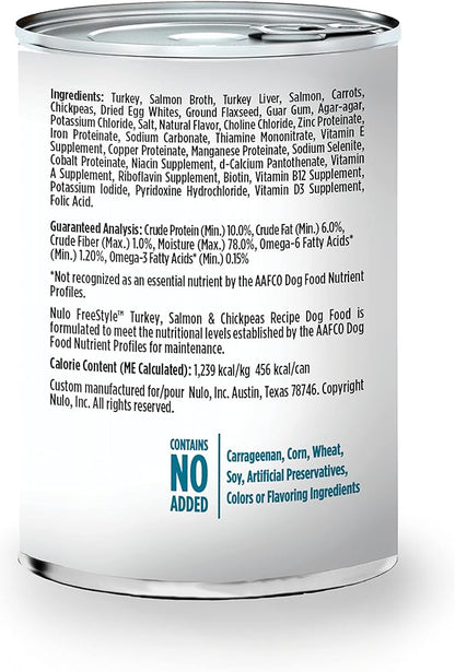 Nulo Grain Free Canned Wet Dog Food (13 oz, Salmon) - 12 Cans
