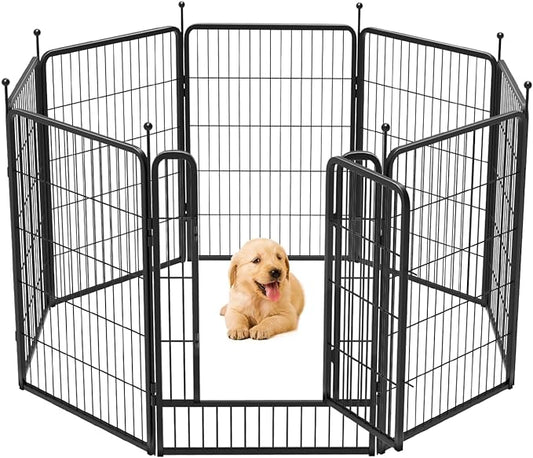 FXW Rollick Dog Playpen for Yard, RV Camping│Patented, 40 inch 8 Panels