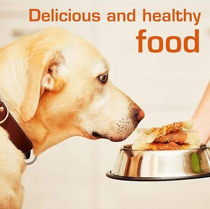 UrbanX HealthyBones Rawhide Free Healthy Foods for Australian Shepherd Pit Bull Mix and Other Large Mixed Breed Dogs, Chicken Wrapped Sticks Dog Foods, Soft Chewy Foods for Training Rewards, 7 Count