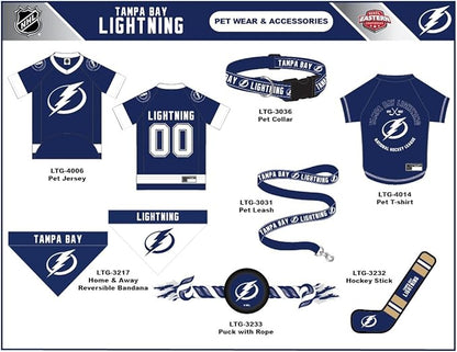 Pets First NHL Tampa Bay Lightning Leash for Dogs & Cats, Medium. - Walk Cute & Stylish! The Ultimate Hockey Fan Leash!, 4 ft Long x 0.62 in Width, LTG-3031-MD
