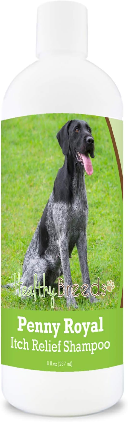 Healthy Breeds German Wirehaired Pointer Penny Royal Itch Relief Shampoo - Stop The Scratching & Relieve The Itch with Essential Oils of Eucalyptus & Cedarwood - Mint Scent - 8 oz