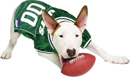 NFL New York Jets Dog Jersey, Size: Large. Best Football Jersey Costume for Dogs & Cats. Licensed Jersey Shirt