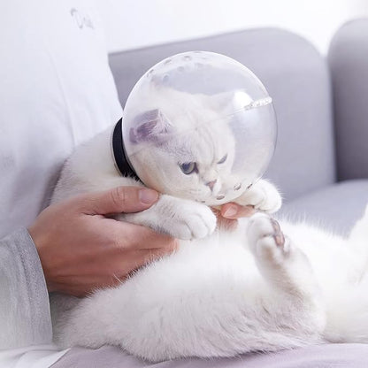 Cat Muzzle for Grooming,Bubble Muzzle and Boots for Nail Trimming,Cat Grooming Mask with Anti Bite,Cat Astronaut Helmet,Cat Breathable Muzzle and Silicone Paw Covers