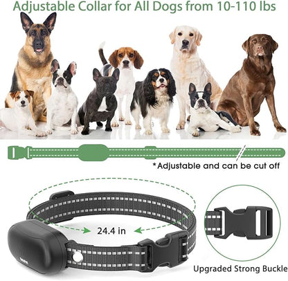 Dog Shock Collar - Electric Dog Training Collar with Remote 1600FT, Rechargeable E-Collar Waterproof Collars with 3 Training Modes, Security Lock for All Breeds, Sizes