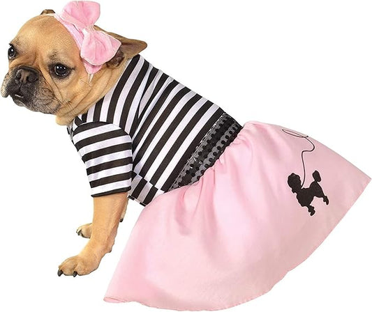 Rubie's unisex adult 50s Girl Pet Costume, As Shown, XL Neck 20 Girth 27 Back 28 US