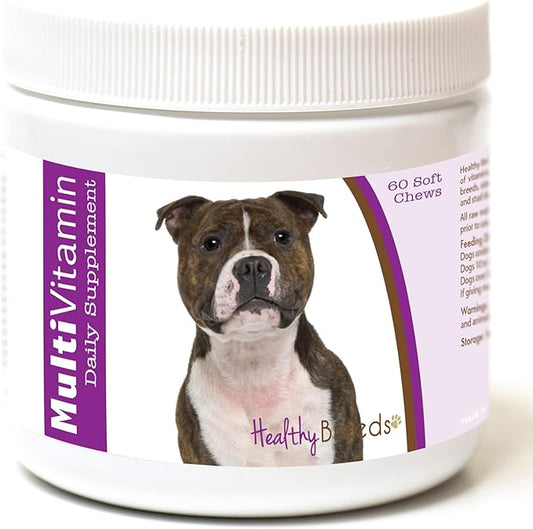 Healthy Breeds Staffordshire Bull Terrier Multi-Vitamin Soft Chews 60 Count