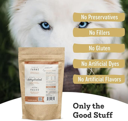 Farm Hounds Pork Kidney Jerky Treats for Dogs, Premium Dried Dog Treats, High Protein Training Treat for Small & Large Dogs, Natural & Healthy Dog Treats, Made in USA, Pork Kidney 4oz