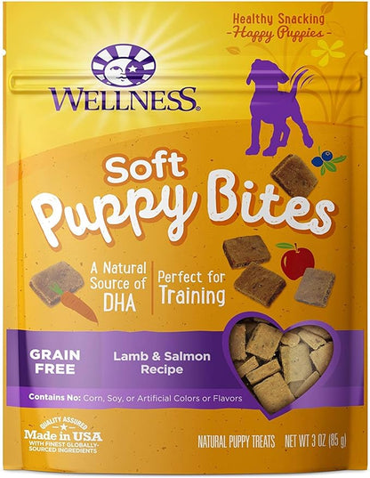 Wellness Natural Pet Food Grain Free Puppy Training Treats, 2 Pack