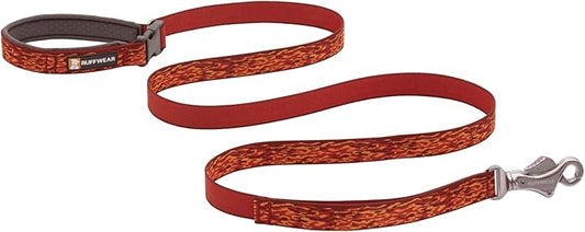 Ruffwear, Flat Out Dog Leash, Adjustable Lead with Padded Handle, Ember Distortion