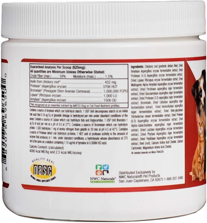 Twin Pack - Probiotics and Digestive Enzymes for dogs and cats one Total-Zymes and one Total-Biotics 8-Ounce