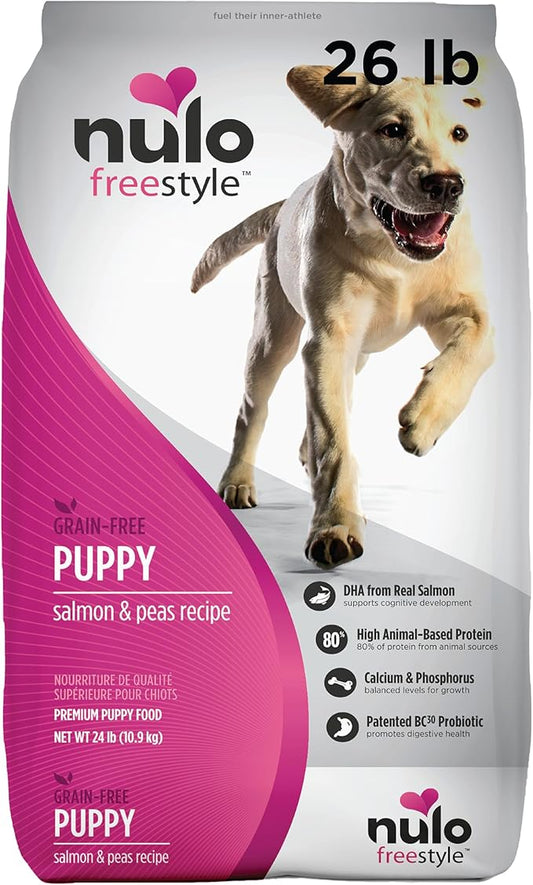 Nulo Freestyle Dry Puppy Food, Premium Grain-Free Larger Kibble to Support Proper Chewing, High Animal-Based Protein and Balanced Levels of Calcium & Phosphorus for Healthy Bone Development