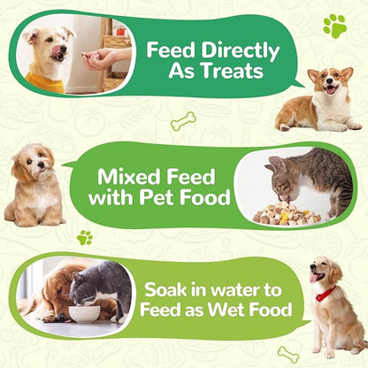Freeze Dried Chicken Liver Pet Treats, High Protein Freeze-Dried Pet Food for Dogs, Cats, Fresh Ingredient Snacks, 4.6oz, Rawhide Free&Grain Free