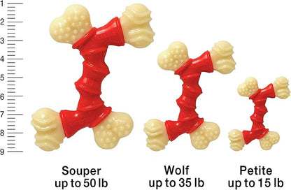Nylabone Power Chew Double Bone Long Lasting Chew Toy for Dogs X-Large - 50+ lbs.