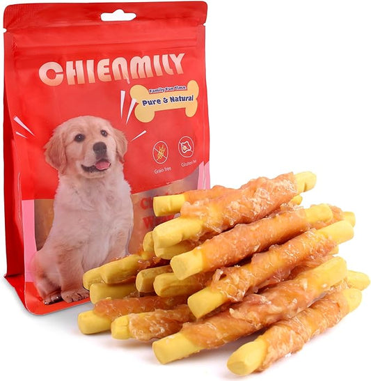 Dog Biscuits Training Treats Chicken Pumpkin Biscuits, Grain Free Gluten Free Chewy Snacks, Rawhide Free Soft Chewy, 11.6oz