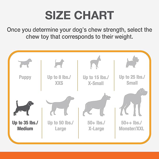 Nylabone Power Chew Double Action Barbell Bone Chew Toy, Durable Dog Toy, Bacon Flavor, Medium - Up to 30 lbs. (1 Count)