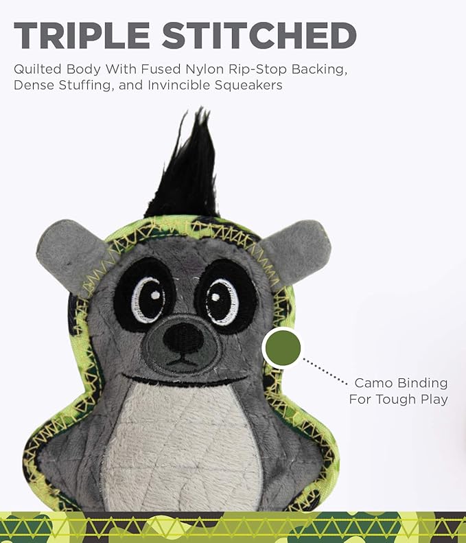 Outward Hound Xtreme Seamz Lemur Squeaky Dog Toy - Reinforced Dense Stuffing Plush Toy