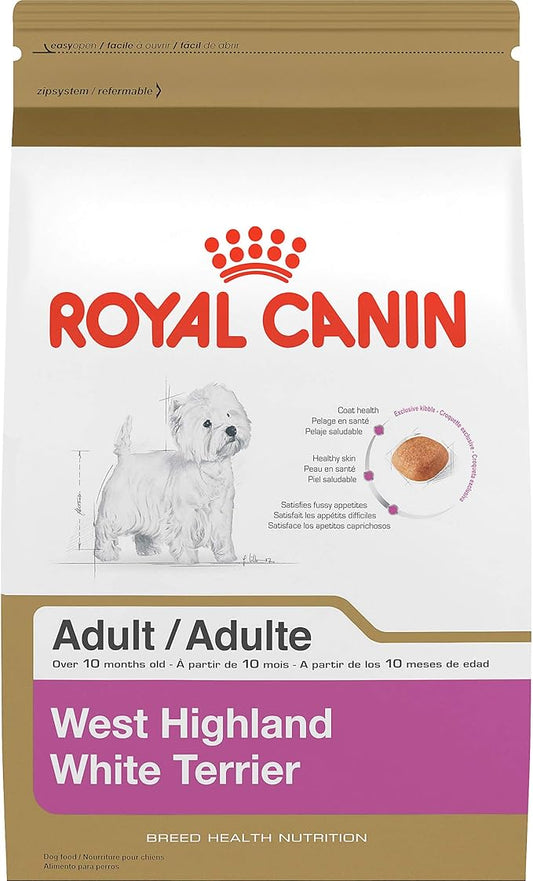 Royal Canin West Highland White Terrier Adult Breed Specific Dry Dog Food, 2.5 lb bag
