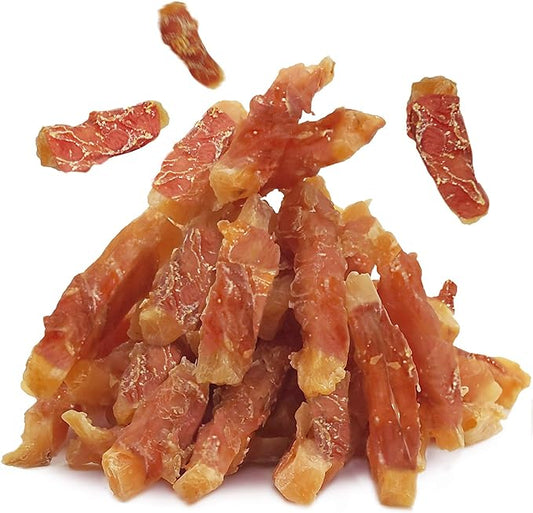MON2SUN Dog Treats Rawhide Free Chicken Wrapped Sweet Potato Dog Snacks, Gluten & Grain Free Dog Treats for Puppy and Small Dogs, (Chicken, 10 Ounce -Pack of 1)