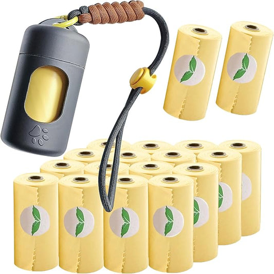 A&H ZIER Poop Bags Holder with Portable Colorful Lanyard, Soft-touch Dog Poop Bags Dispenser Dog Waste Bags, Compatible with any Dog Walking Accessories