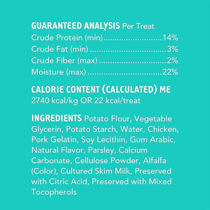 iHeartDogs Brushy Sticks - Dental Treats for Dogs Removes Plaque and Tartar Buildup - Grain-Free Dog Teeth Cleaning Chews Made with Chicken - 30 Mini Sticks