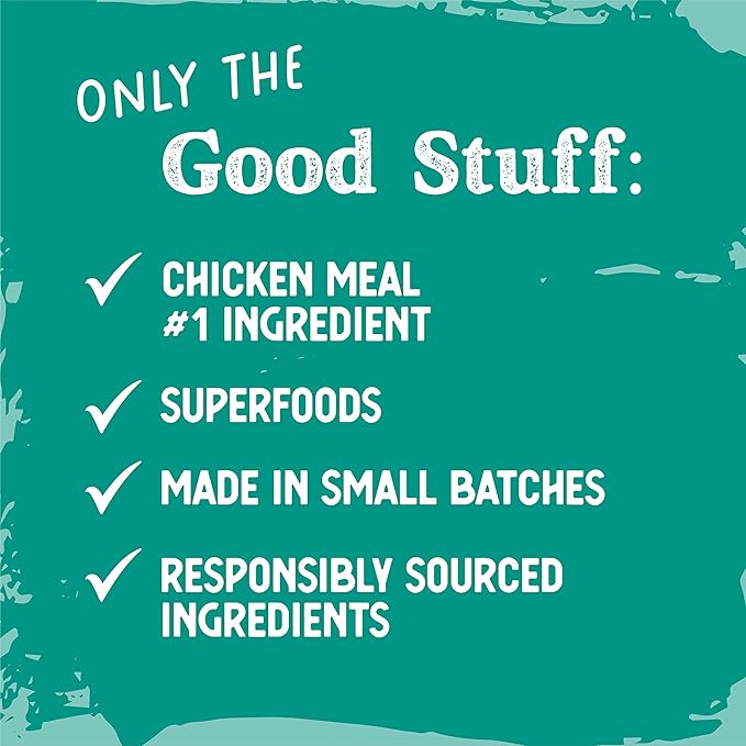 Ancestry Dog Food, Chicken Meal & Brown Rice Formula, Crude Protein, Fiber & Fat with Added Vitamins, For All Life Stages, Dry Dog Food, Improve Gut Health, Digestive & Immune Support (12 lb. Bag)