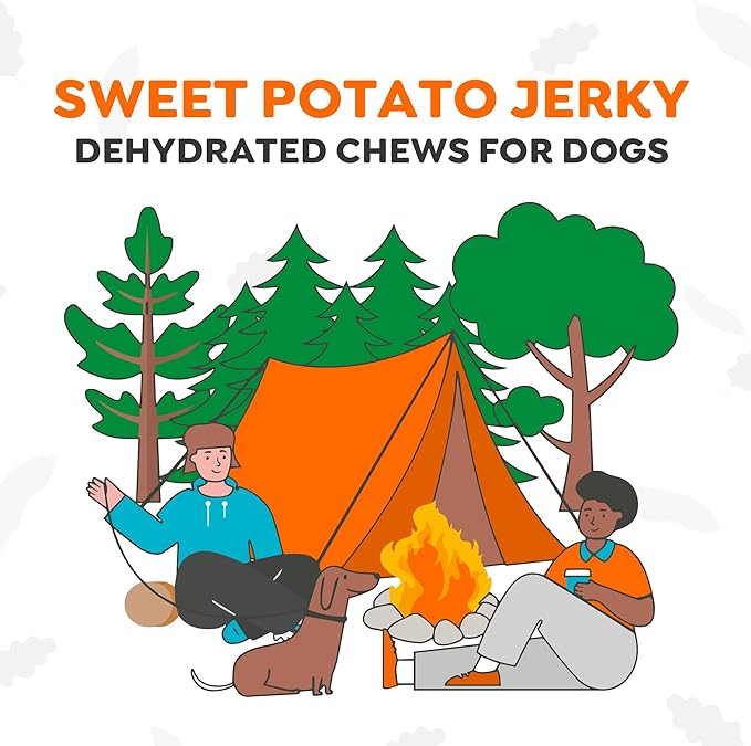 Petaluma Sweet Potato Dog Treats - Premium One-Ingredient Dog Jerky, Healthy Alternative to Meat, Organic Chews for Dogs, with Fiber and Beta-Carotene, Made in The USA, 12oz