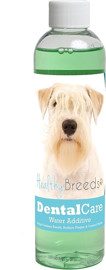 Healthy Breeds Dog Dental Care Water Additive for Sealyham Terrier - Helps Freshen Breath, Reduce Plaque & Control Tartar - Mint Flavor - 8 oz