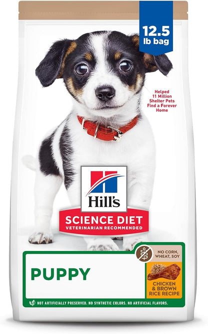 Hill's Science Diet Puppy No Corn, Wheat or Soy Dry Dog Food, Chicken Recipe, 12.5 lb. Bag