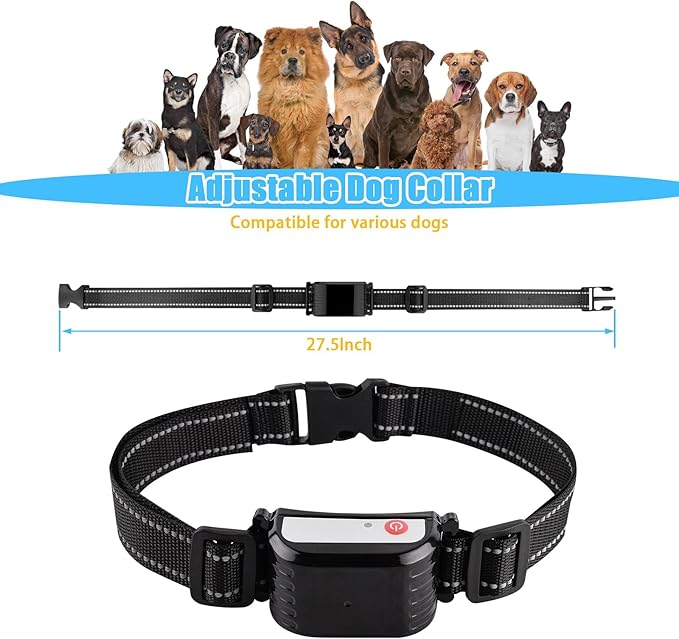 Wireless Dog Fence with Remote Training collar, Portable Dog Containment System with 2.4GHZ Signal, Dog Training & Behavior Aids for Medium Large Dogs
