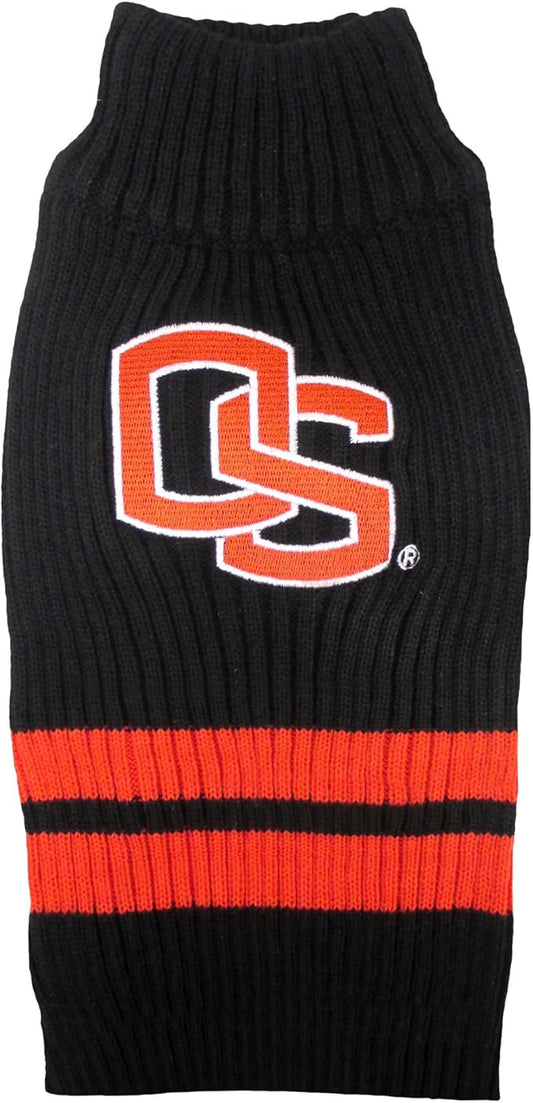 Pets First NCAA Oregon State Beavers Dog Sweater, Size X-Small. Warm & Cozy Knit Pet Sweater with NCAA Team Logo, Best Puppy Sweater for Large & Small Dogs