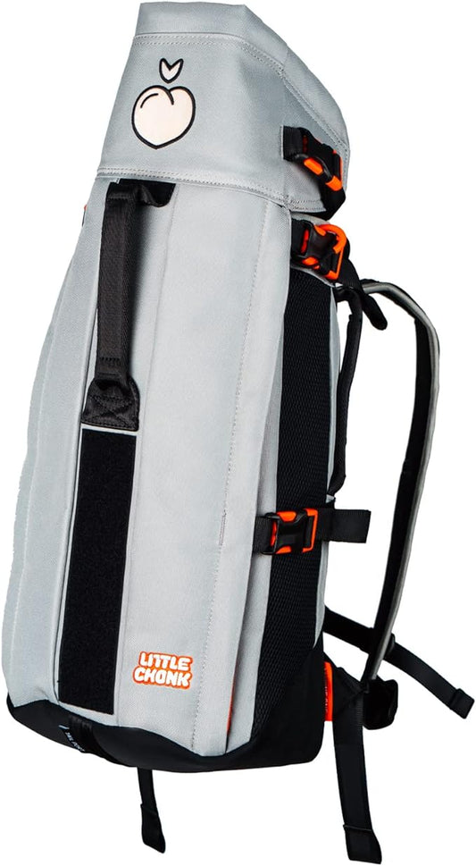 The Maxine One Dog Backpack Carrier by LITTLE CHONK | Adjustable Front Facing Bag for Travel or Hiking | Made for Pets Up to 50 lbs | Medium, Chonkcrete Gray
