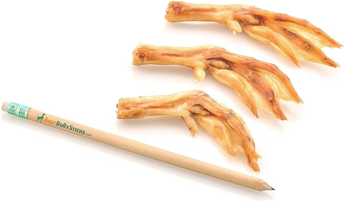 Best Bully Sticks All-Natural Duck Feet Dog Treats (30 Pack) - Single-Ingredient & Fully Digestible - Supports Healthy Hips and Joints