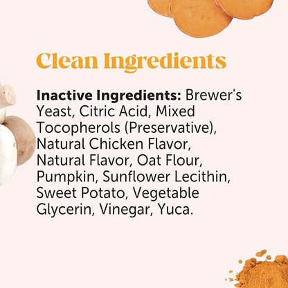 Pet Honesty Dog Allergy Relief Immunity Max Strength - Dog Allergy Chews, Probiotics for Dog, Dog Skin and Coat Supplement, Itch Relief for Dogs,Seasonal Allergy Support Supplement (Chicken)