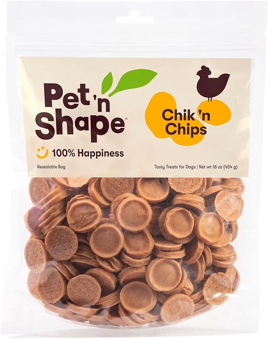 Pet 'n Shape Chik 'n Chips Jerky Dog Treats - 1 Pound