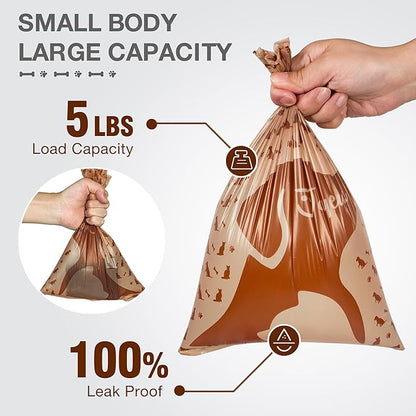 Dog Poop Bags Rolls with Unscented, 360 Count Leak-Proof Large Doggie Bag for Poop, Extra Thick Doggy Waste Bags, Unscented, Pet Waste Bags Holder Outdoor Puppy Walking and Traveling