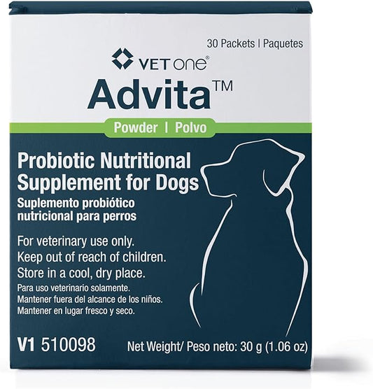VetOne Advita Probiotic Nutritional Supplement for Dogs - 30 Packets