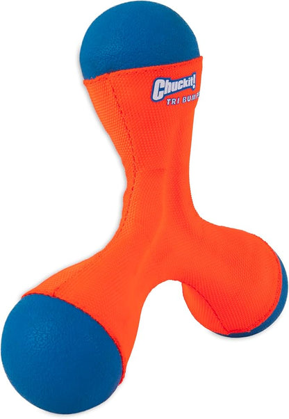 Chuckit! Amphibious Tri-Bumper Fetch Dog Toy, Medium (8.2 Inch),Black