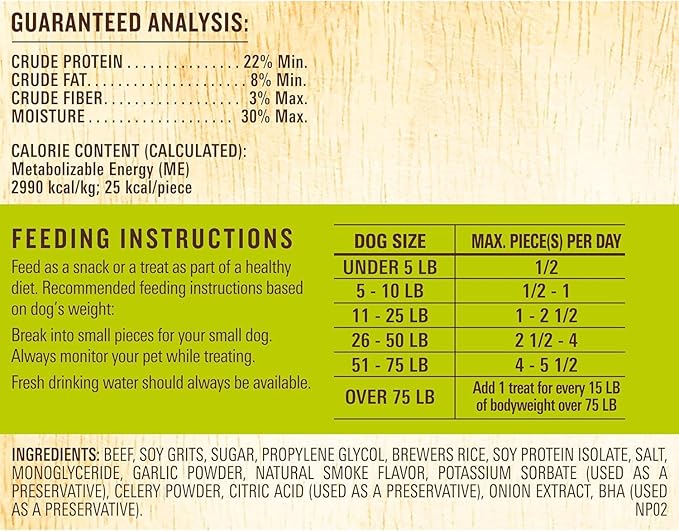 Milo's Kitchen Homestyle Dog Treats, Beef Sausage Slices, 10 Ounce, High Protein, No Artifical Flavors