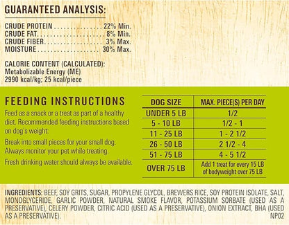 Milo's Kitchen Homestyle Dog Treats, Beef Sausage Slices, 10 Ounce, High Protein, No Artifical Flavors