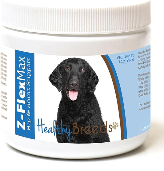 Healthy Breeds Curly-Coated Retriever Z-Flex Max Hip and Joint Soft Chews 50 Count