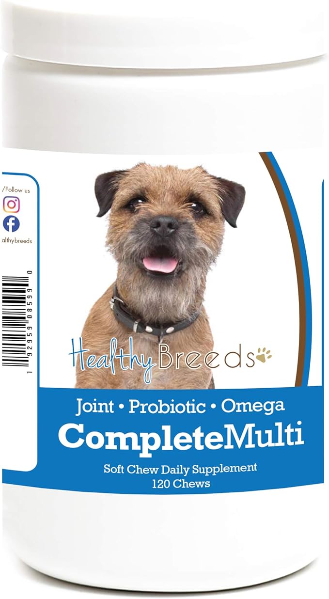 Healthy Breeds Border Terrier All in One Multivitamin Soft Chew 120 Count