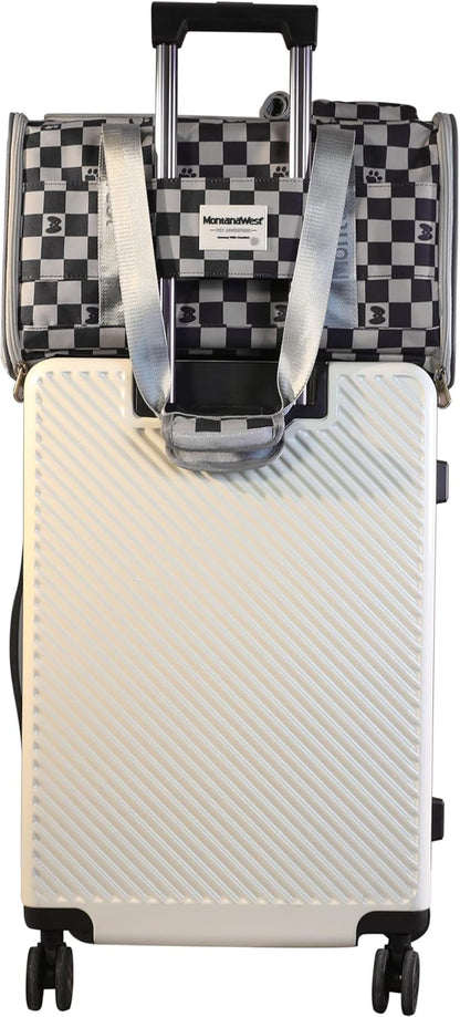Cat and Dog Carrier,Pet Carrier for Small Medium Cats Puppies up to 15 Lbs,Soft Cat Carrier with Small Top Bag for Travel
